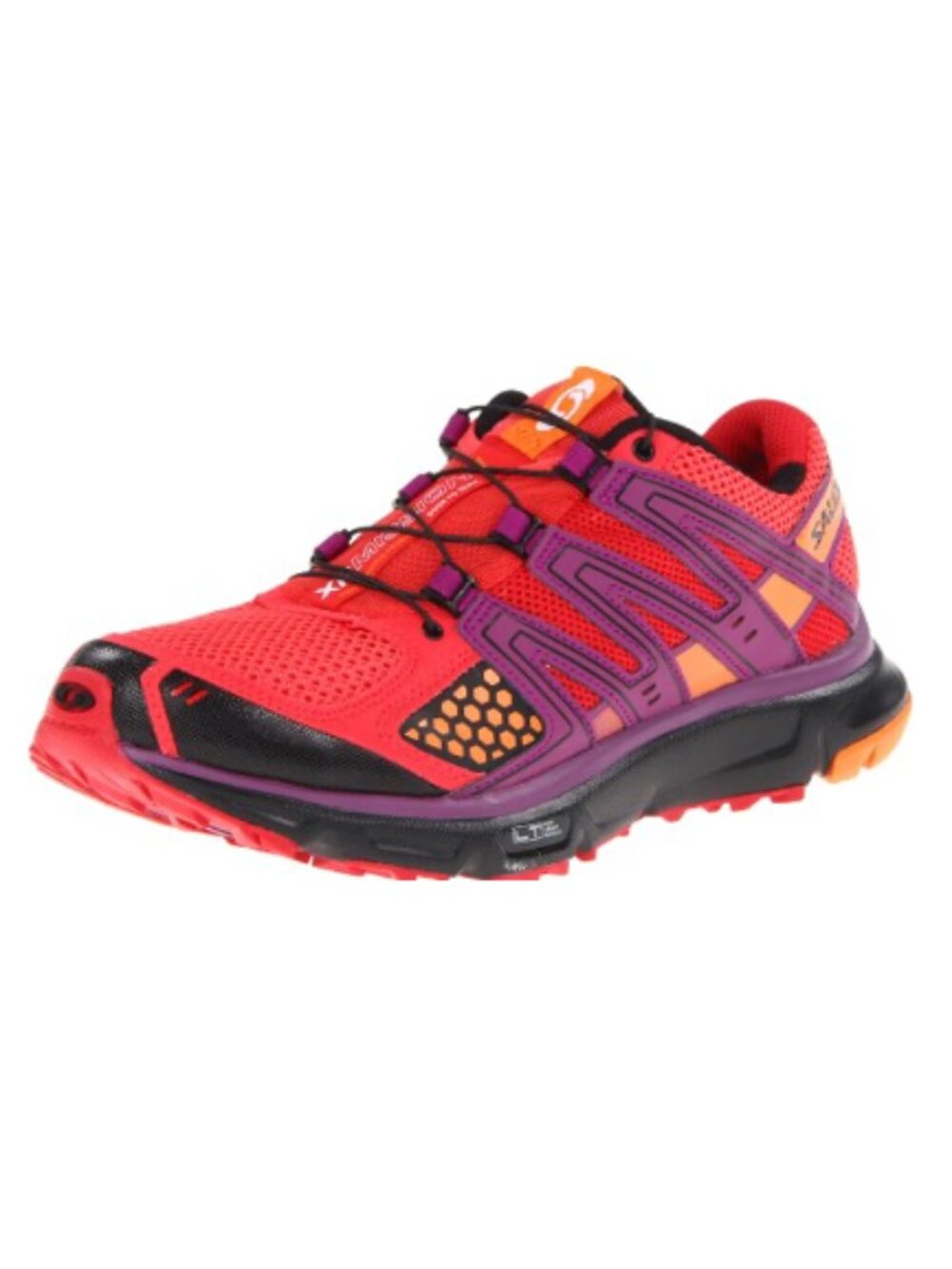 Salomon Women's 7.5 XR Mission Trail Running Shoe Red Purple Orange